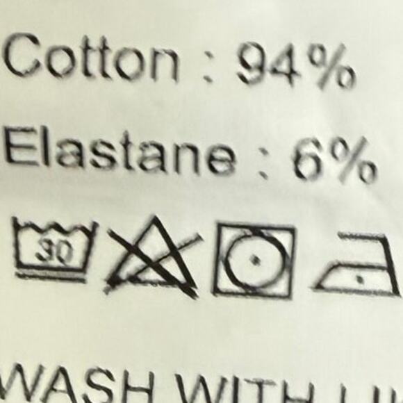 Y2K Crew Neck Long Sleeve Baby Tee Pullover Shirt White Navy Blue Medium - Picture 4 of 5